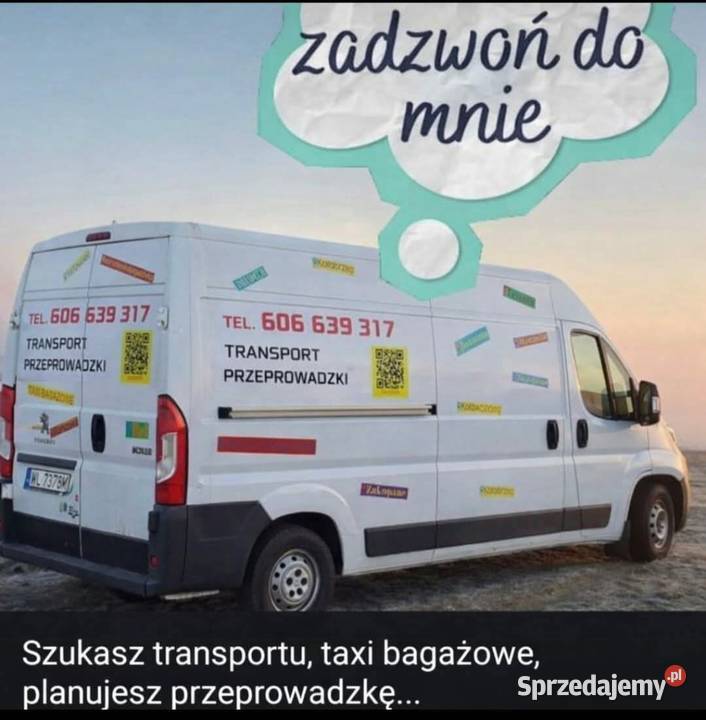 Usługi transportowe, Taxi Bagażowe, Przeprowadzki