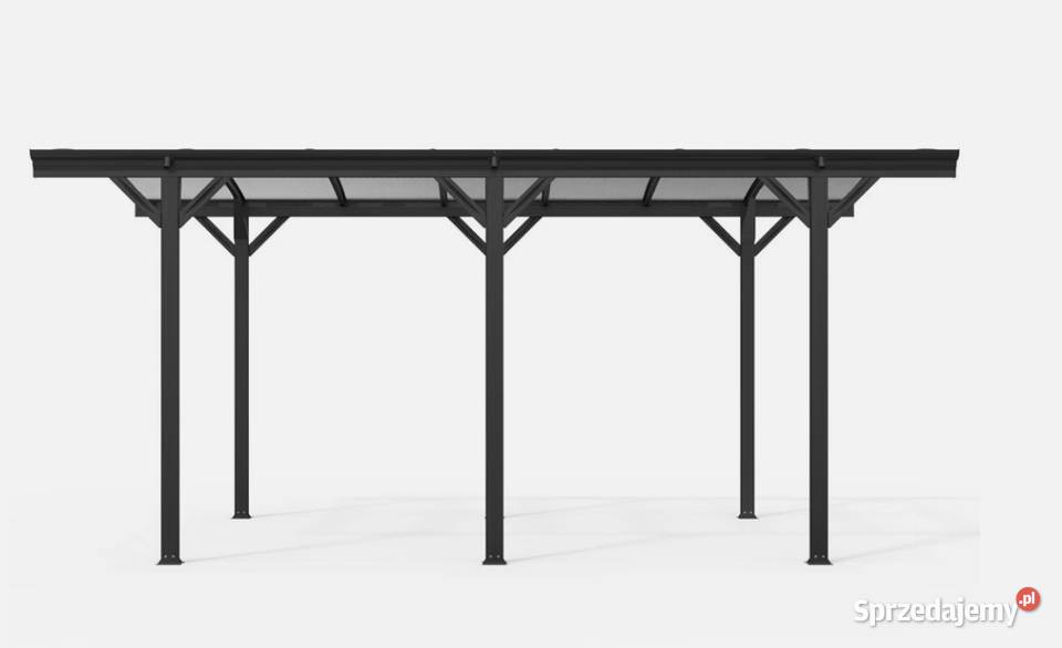 Wiata samochodowa Antracytowa Zadaszenie Garaż Altany i wiaty
