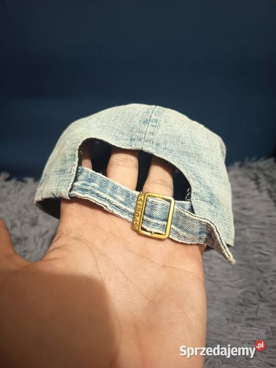 Niebieska Jeansowa Czapka z Daszkiem Dzieci York Nakrycia głowy, szaliki i rękawiczki podlaskie Suwałki