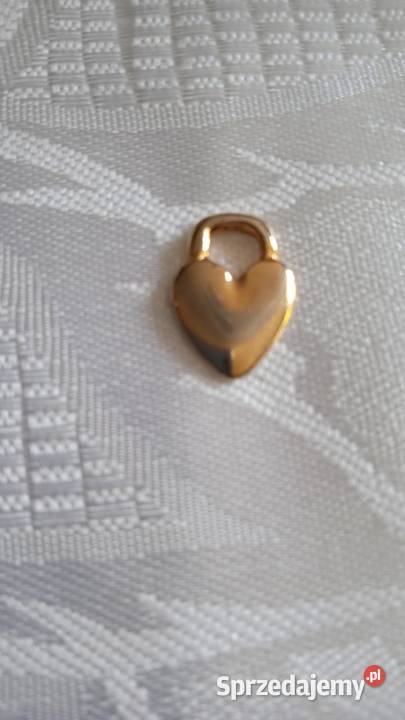 MINIATUROWE SERDUSZKO ZŁOCONE PRZEWIESZKA Piła
