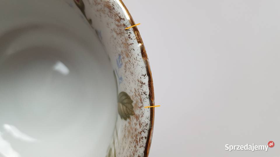 Zestaw miseczki flaczarki Iwona złota róża Dąbrowa Górnicza