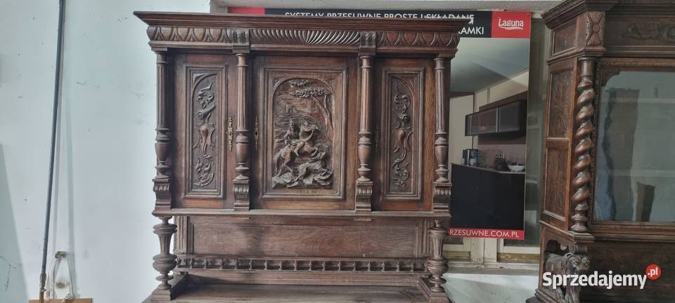 Zestaw mebli 2 kredensy francuskie stół z Słupca