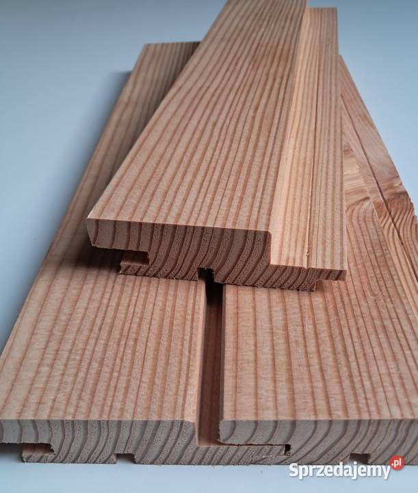 Elewacja drewniana 3D modrzewiowa modrzew Biskupice