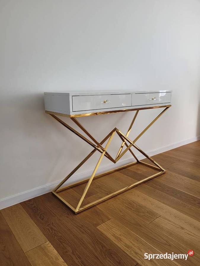 KONSOLA DIAMOND ZŁOTA PODSTAWA GLAMOUR AKANT Gierałtowiczki sprzedam