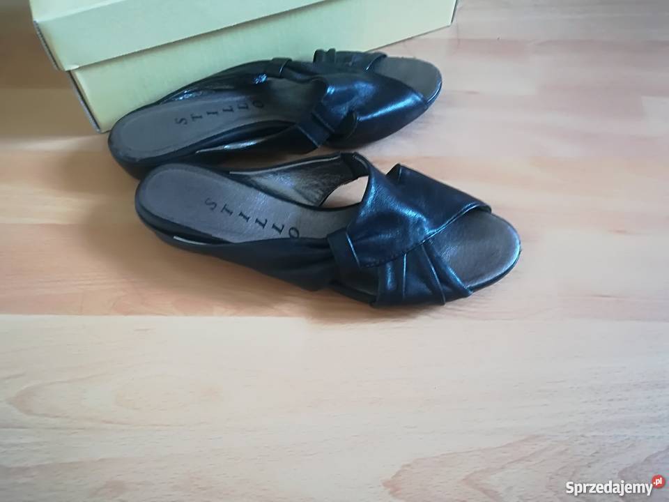 Nowe skórzane buty czarny Warszawa