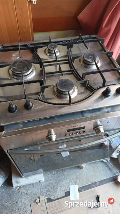 Zestaw piekarnik plus płyta gazowa Ariston okap śląskie