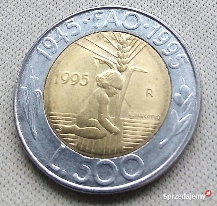 SAN MARINO 500 LIRÓW 1995 r FAOBIMETAL Legionowo
