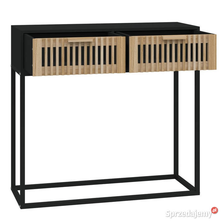Stolik konsolowy czarny 80x30x75 WM352104