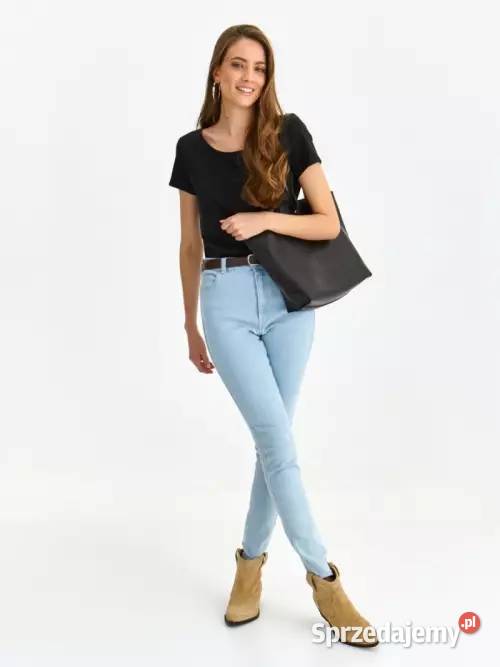 czarny tshirt Top Secret