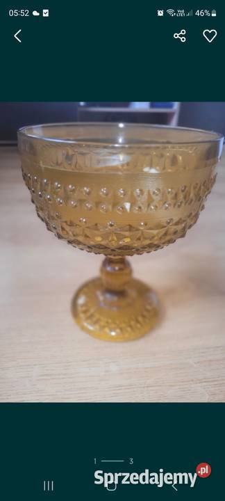 Romby i Guziczki Owocarka Bursztynowa Ząbkowice Porcelana i szkło Mielec