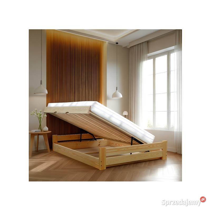 Łóżko CHAMPION tapczan otwierany na każdy wymiar Łóżka Prudnik