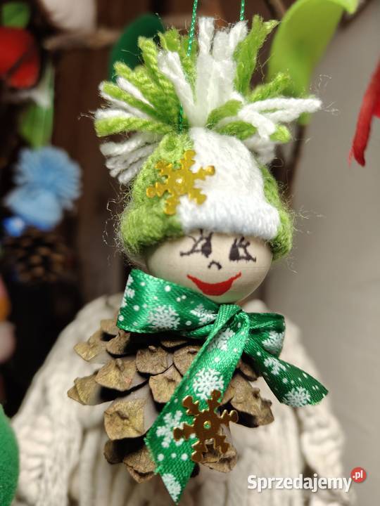 Szyszkowe ludziki zawieszki na choinkę małopolskie Kraków