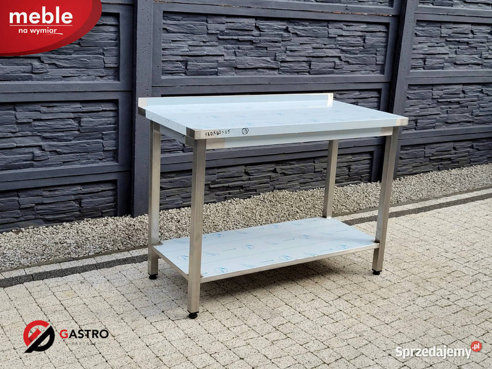 Nowy stół gastronomiczny z półką wym 120x60x85