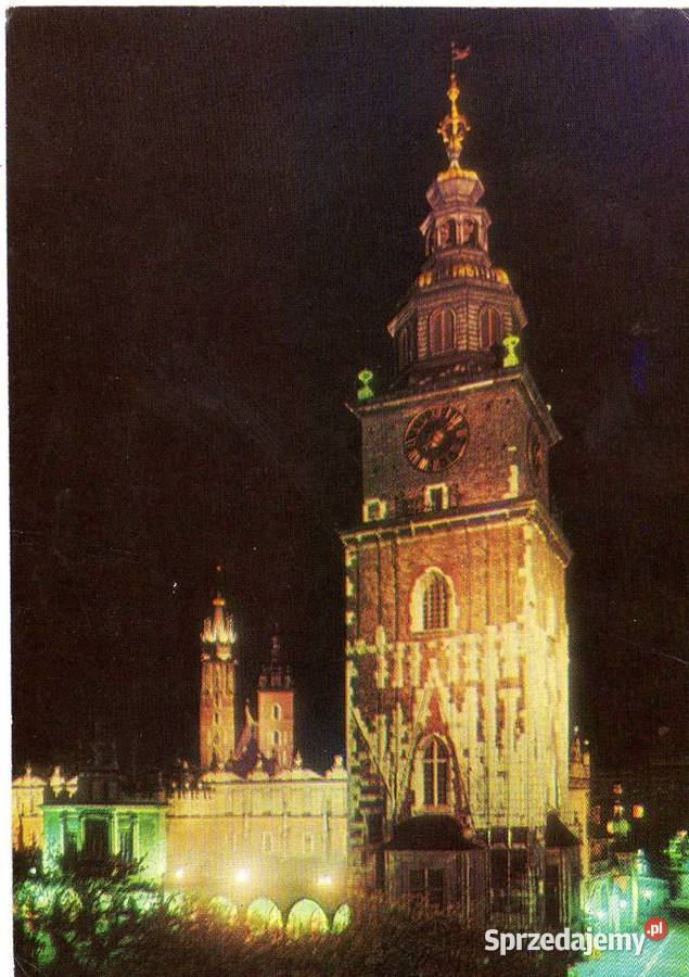 KRAKÓW RYNEK GŁÓWNY NOCĄ Krynki