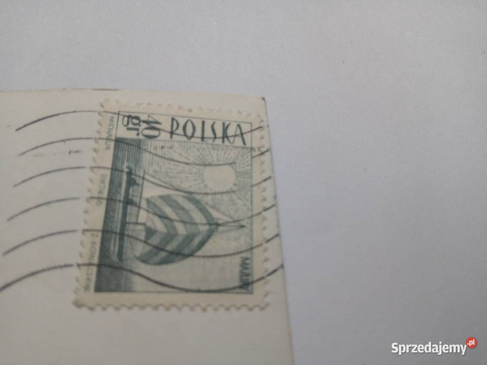 Pocztówka Sopot 1969r Znaczek Dąbrowa Górnicza