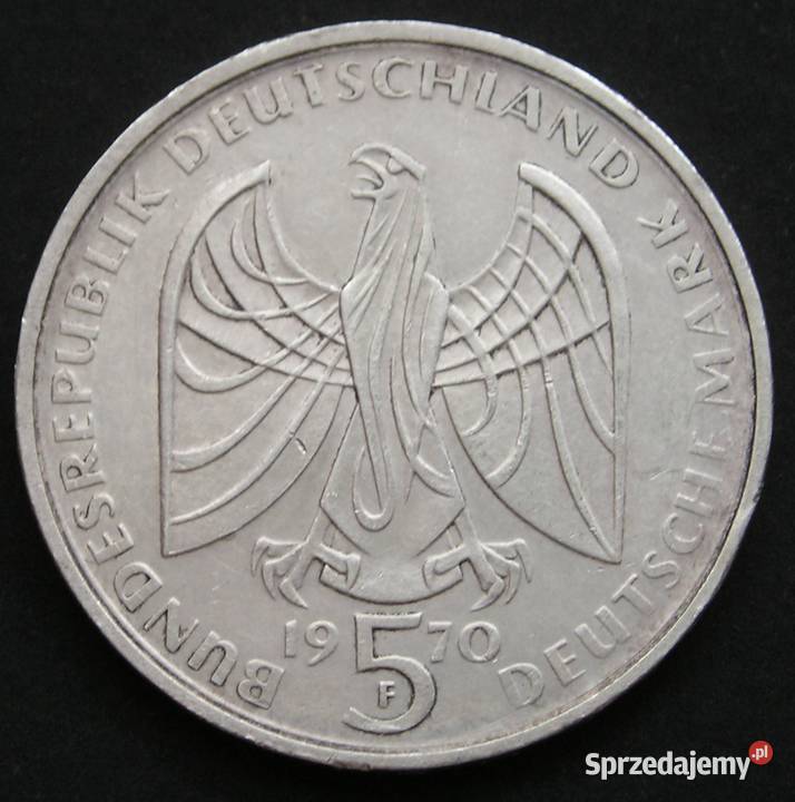 NIEMCY RFN 5 MAREK 1970 Beethoven SREBRO łódzkie Łódź