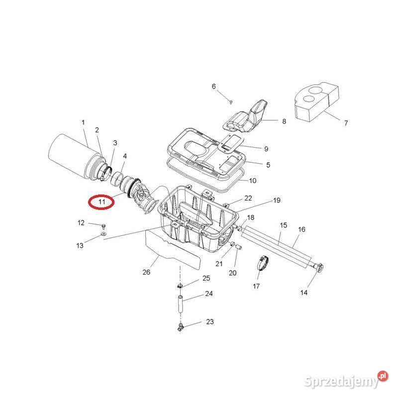 Rura filtra powietrza Polaris Sportsman 700 800 Nowy Sącz