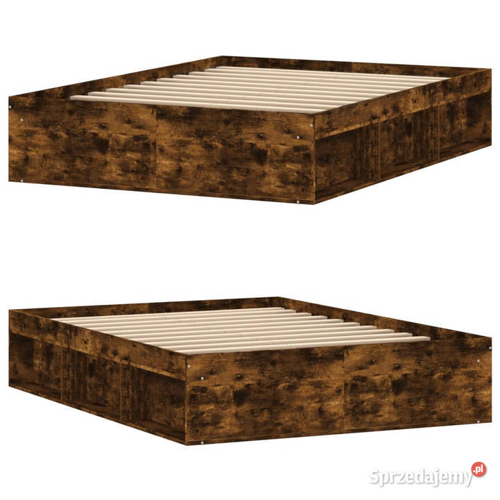 Rama łóżka przydymiony dąb 135x190 WM3203912 35cm