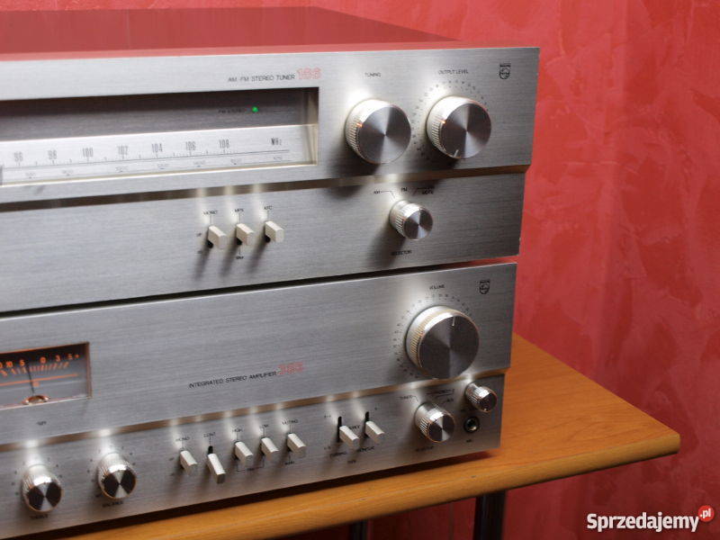 Piękny zestaw wzmacniacz Philips 386 Tuner 186 Łomża