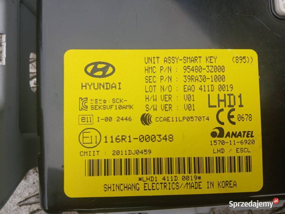 MODUŁ KEYLESS HYUNDAI i40 CW VF 954803Z000 Radłów