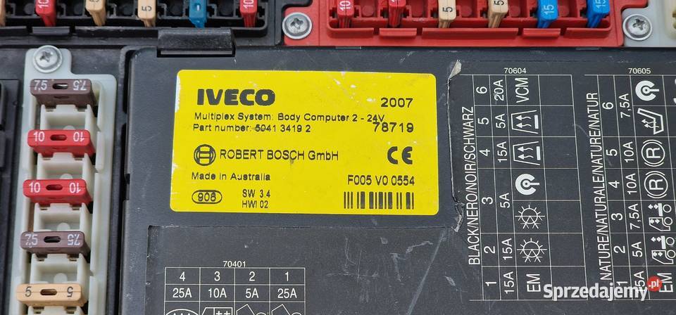 IVECO STRALIS MULTIPLEX SYSTEM BODY KOMPUTER Bieleń sprzedam