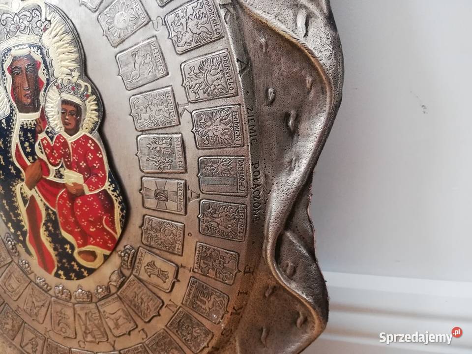 Piękny ryngraf z Matką Boską Częstochowską łódzkie Łódź