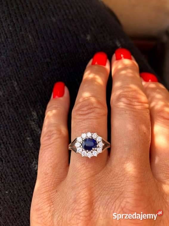 Pierścionek Z szafirem Łódź