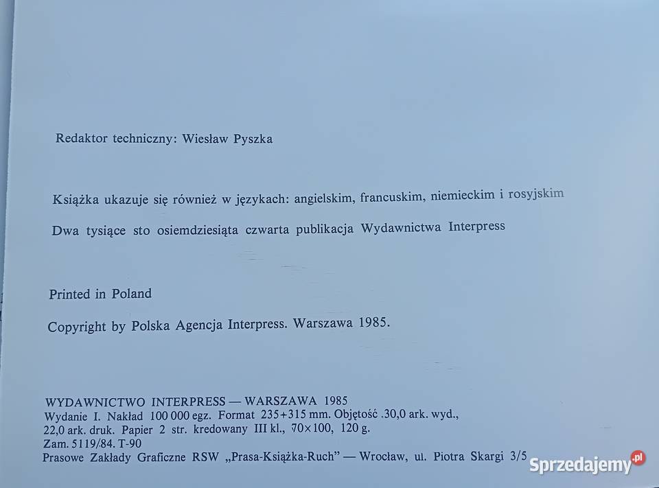 Piotr Rafalski Rafał Morek Warszawa Interpress Poradniki, albumy i reportaże Koźminek