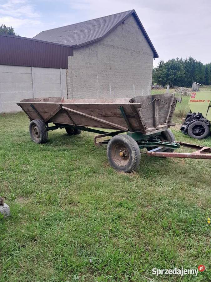 Wóz fura ciągnikiem kompletna gruby materiał Łagów