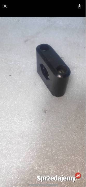 Uchwyt pod kabel siłowy czarny retro