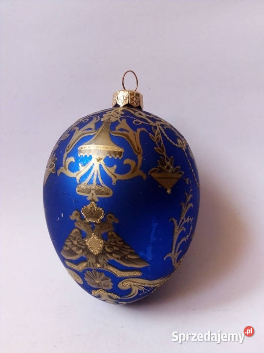 szklana bombka jajko w stylu Faberge vintage Częstochowa