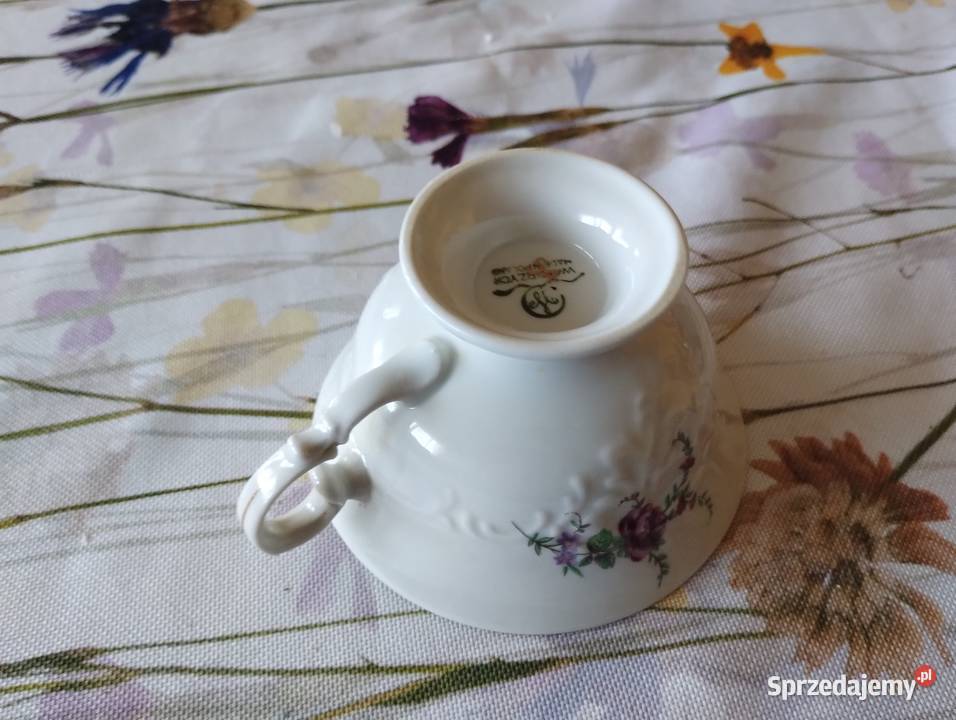 PRL filiżanka Wałbrzych porcelana Łódź