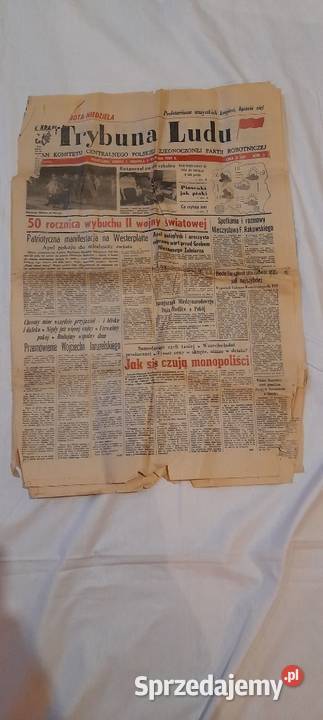 Gazeta z PRL Trybuna Ludu Pozostałe Warszawa