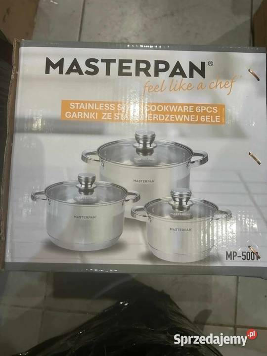 Garnki małe nierdzewne Masterpan Szczecin sprzedam