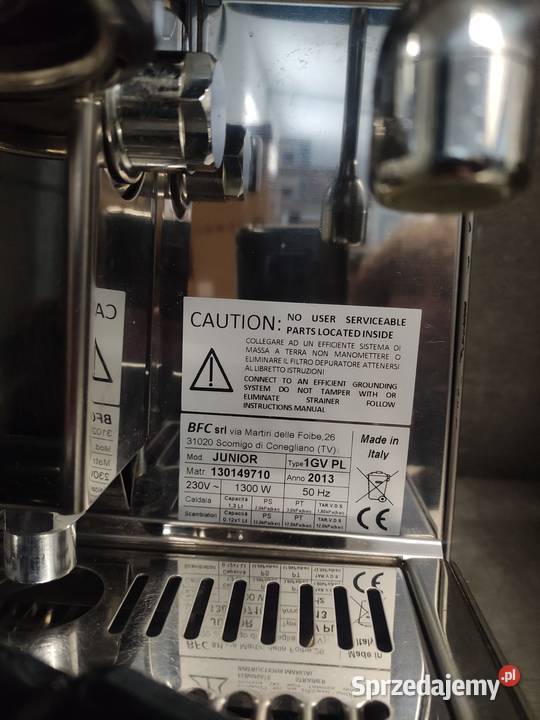 Ekspres do kawy kolbowy 1 grupowy włoski BFC Wrocław