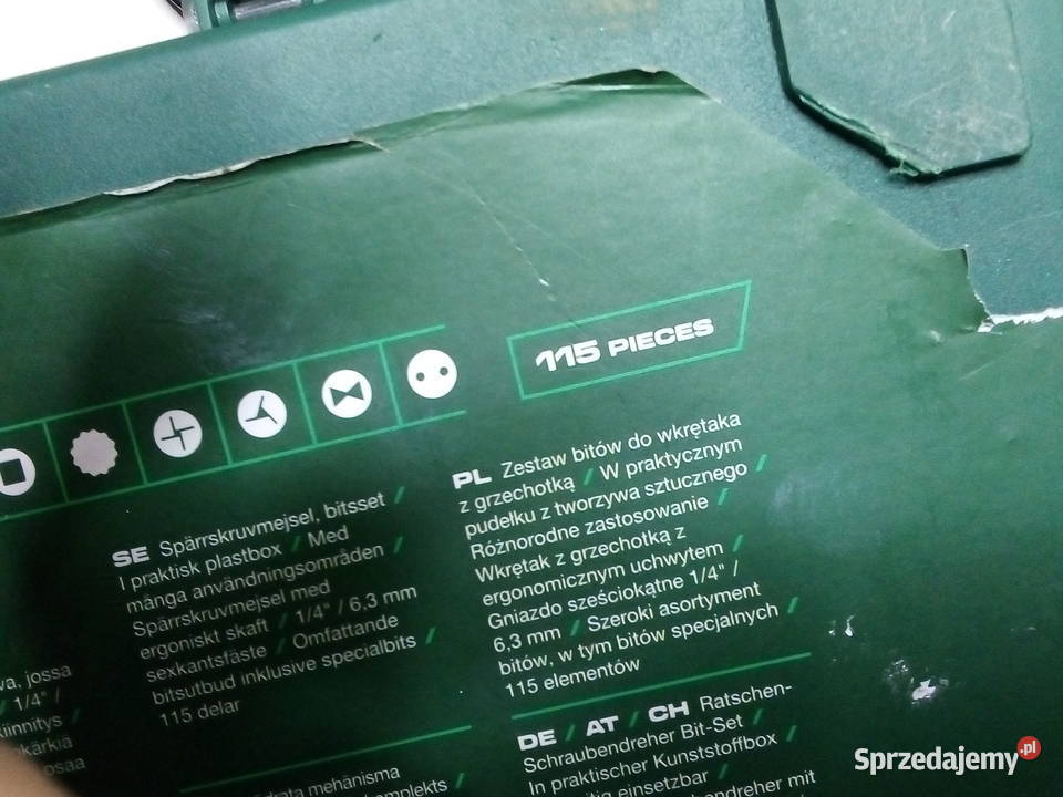 PARKSIDE zestaw bitów wkrętak z grzechotką 115 Dom i Ogród dolnośląskie