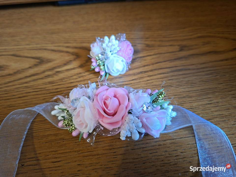 Wianek komunijny bransoletka Przypinka mazowieckie