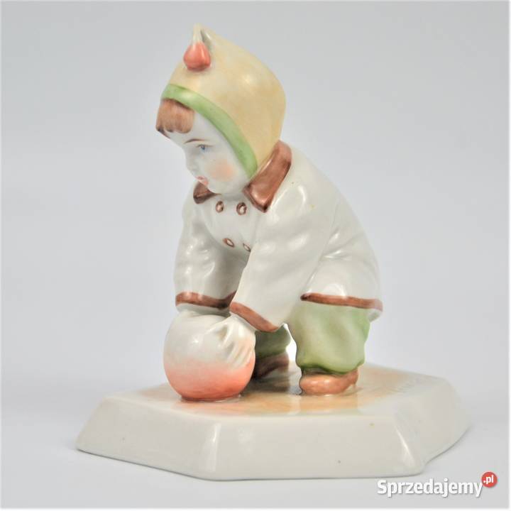 Dziecko z piłką art deco A Sinkó Zsolnay Węgry Warszawa