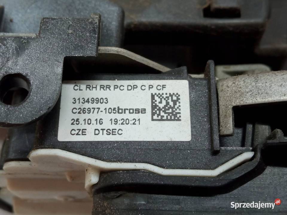 ZAMEK DRZWI TYŁ PRAWY TYŁ 31349903 Volvo S90 II sprzedam