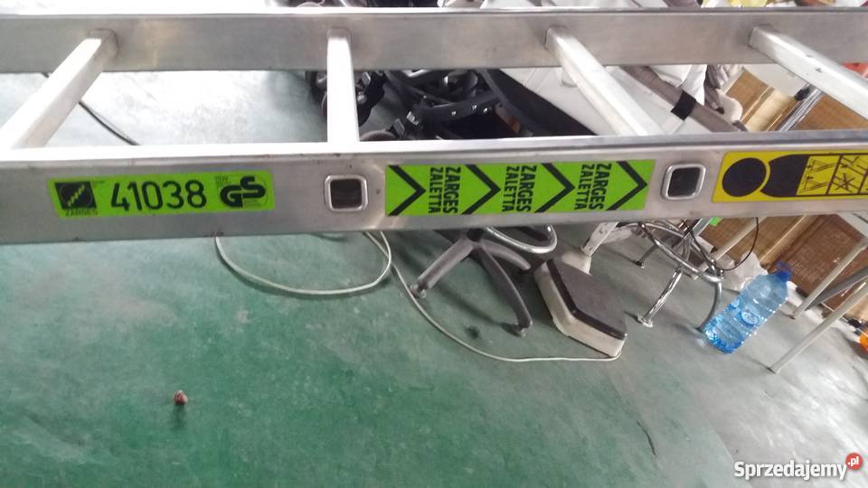 drabina aluminiowa zarges 68 m Ogrodzieniec