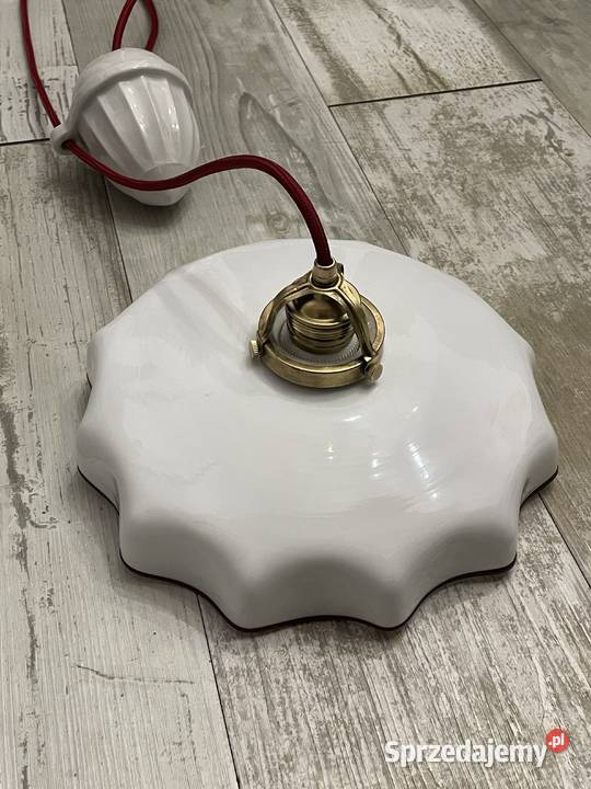 Stara lampa wisząca kuchenna z przeciwwagą Antyki Antyki, Sztuka, Kolekcje Chudów