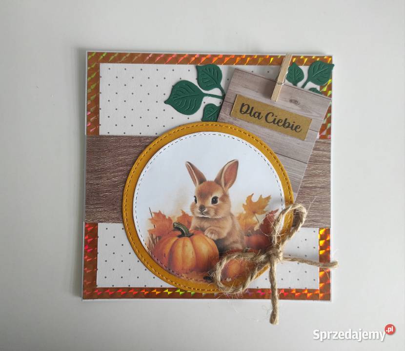 Jesienna kartka okolicznościowa ręcznie robiona łódzkie
