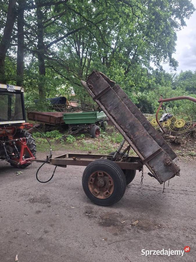 Przyczepka 3stronny kiper wywrot hydrauliczny Przyczepy rolnicze Krosno Odrzańskie
