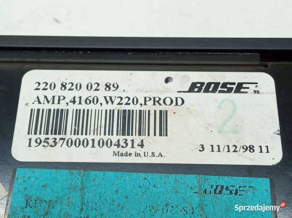 WZMACNIACZ 2208200289 MercedesBenz Sklasa IV świętokrzyskie
