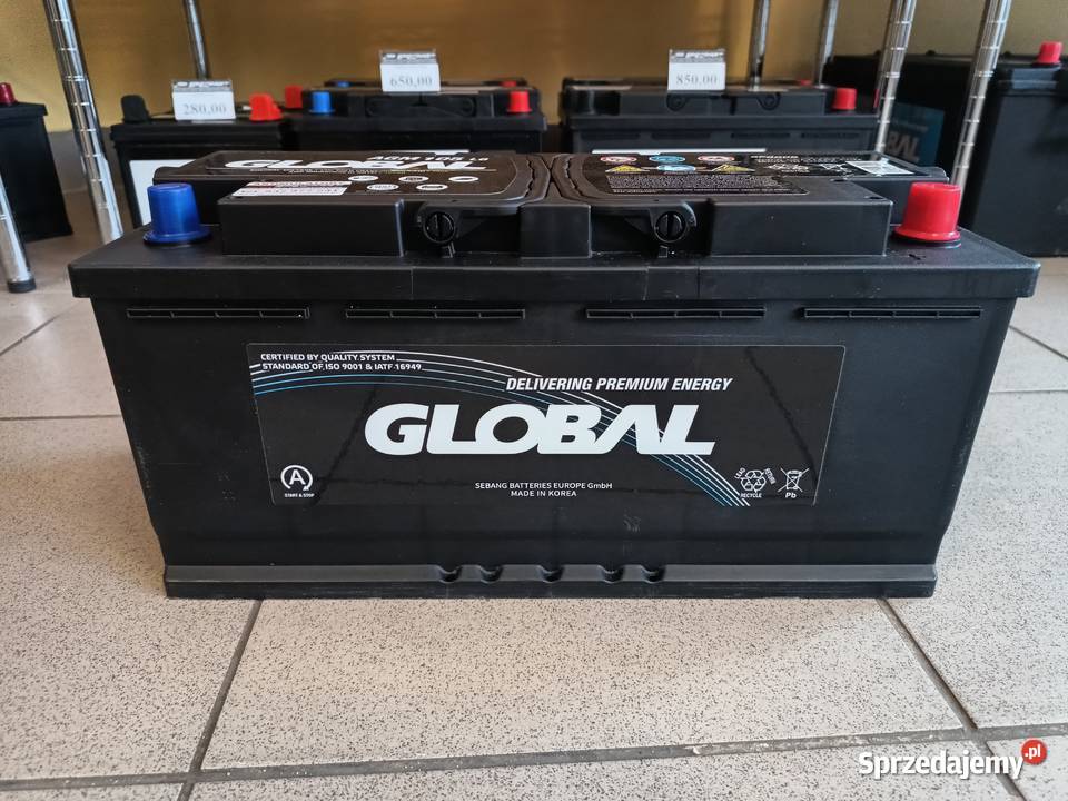 Akumulator Global AGM STARTSTOP 105Ah 950A osobowe Gdynia sprzedam