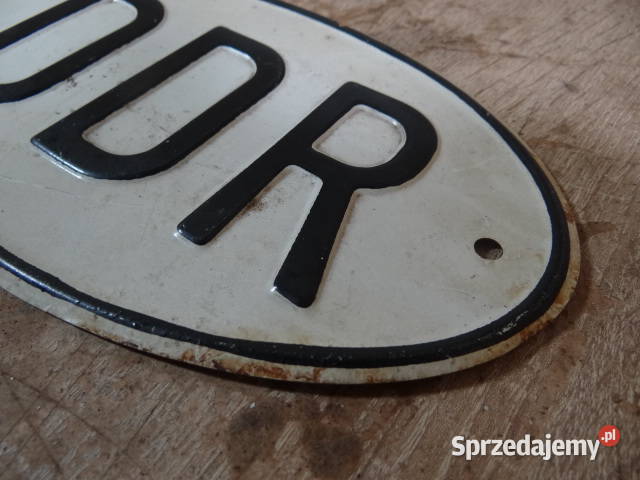 DDR ka tabliczka Trabant Wartburg IFA Barkas org Żary sprzedam
