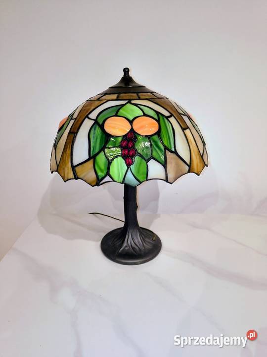 Lampa witrażowa stołowa nocna Tiffany Zaręba
