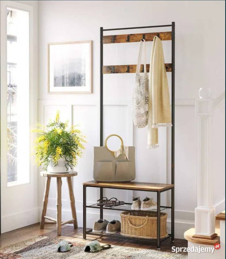 Wieszak na ubrania stojak regał półka Poraj