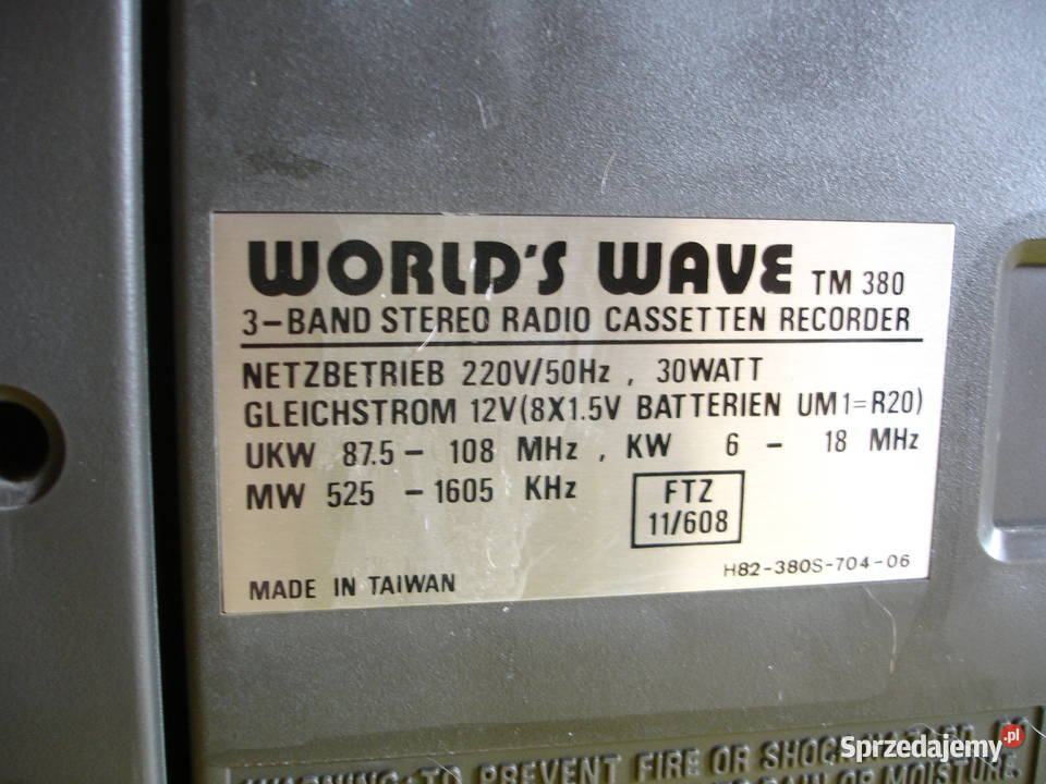 Radiomagnetofon WORDS WAVE TM380 Zielona Góra