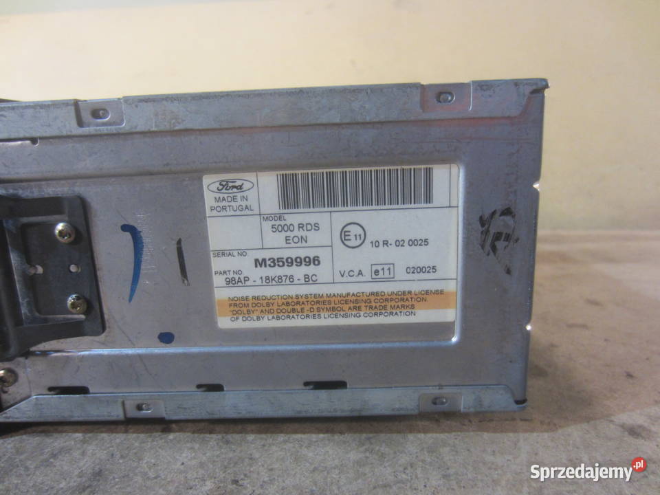radio fabryczne ford 5000 rds eon KOD focus Szczecin